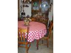 8 PC Dining Set/China Cabinet & Table/W 6 Chairs/Center Adjustable PC