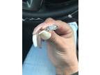 White-gold wedding ring