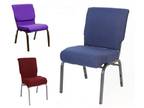 Blue 21"Wide Church Chair at Larry Hoffman
