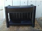 Black bamboo table