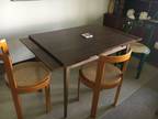 3 chairs + table
