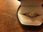 Rose gold w/champagne diamond 2 1/4 TW DIAMOND WEDDING BAND