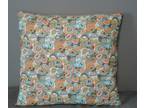 flower pattern decorative throw pillow