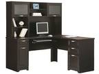 Computer desk with hutch