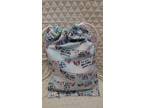 Big Girl Panties Cotton Backpack. Handmade great for girlfriend gift.