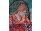 Impressive Large Mid 20th Century Portrait Oil Painting - signed P. Conklin