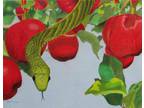 ORIGINAL ART Colored Pencil Painting "In Search of Eve" 11"X14" by R Morgan