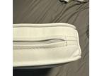 1 Cushion Florence Knoll Button Back Bench Barcelona Sabrina Leather Ivory White