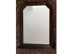 W@W Vintage Art Decco 1920's WHITE SEID Vanity Mantle Mirror #824P Baltimore USA