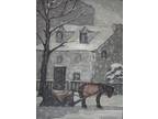 Mabel Irene Lockerby - Winter Has Come - Canadian Listed Artist - Oil on Board