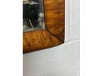 1830s antique birdseye maple frame mirror americana 16 x 21 folk art