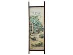 Vintage Room Divider Screen Hand Painted Wood Framed Acrylic French Country