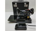 Vintage Singer Portable Electric Featherweight Sewing Machine Model 221-1