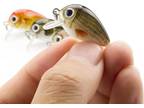 5pcs Lot Fishing Lure Mini Float Shallow Diving Crankbait Hook Bass Bait Tackle