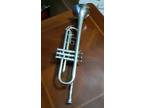 Vintage King Musical Trumpet 600 USA Nickel/Brass With Case and mouth piece