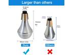 Trumpet Mute Lightweight Aluminum Straight for Jazz Beginners Students Practice