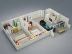 The Riviera - 2 Bedroom 1 Bathroom