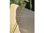 Vintage MCM Mid Century Modern Side End Tables Blonde Wood Brass Feet Two Layer