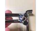 2 Vintage KBC Chrome Split Bar Drawer Pull Mid Century Style Lot J