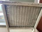 Vintage Childs Rocking Chair, wood & wicker, white, 1930's, needs refurbished