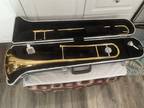 Yamaha YSL 354 Trombone with Mouthpiece and Hard Case