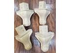 Wood (Unfinished) Furniture Claw Feet - Lot of 4