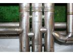 rare Conn New Wonder silver Cornet + slides, case; vintage MFG~1916 Elkhart IN