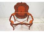 Antique English Leather Butlers Tray - Regency Style Coffee Table