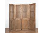 Set of Four Elm Folding Screen Room Dividers, China circa 1880