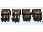 4 Antique Duncan Phyfe Lion Claw Feet, Leg End Caps Nice Patina!!