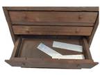 Vintage Printer's Wood Letterpress Cabinet 5 Drawer Apothecary Chest Primitive