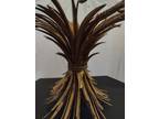 Vintage Wheat Sheaf Coffee Side Table Gold Gilt Hollywood Regency Mid Century