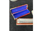 2 Vintage HARMONICAs M. Hohner Herb Shriner's Hoosier Boy & Violin King with Box