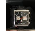 TAG Heuer Monaco Calibre 12 Chronograph Black Dial Automatic Steel 39MM CAW2114