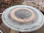 Round top glass dinning