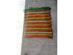 hand crocheted throw - four colors - 42" x 60"