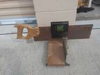 Hand Mitre Saw Set: made in USA