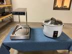 Crestware Rice Cooker w/Adcraft Food Warmer Pkg RTR# 4053172-12