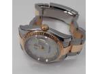 Rolex Datejust 36 mm Steel 18K Yellow Gold Rehaut White Roman Watch 116233