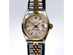 Rolex Ladies Datejust 69178 1997 18k Yellow Gold Stainless COSC Tapestry Dial
