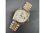 Rolex Datejust Arabic 36mm Yellow Gold/ Stainless Steel 16233 Men's Watch