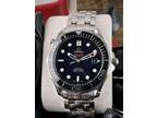 OMEGA Seamaster Black No Wave Dial 212.30.41.20.01.003 Full Set