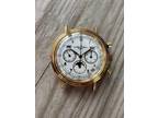 Vintage 18K Gold Ulysse Nardin Chronograph With Zenith Cal. 3019 PHF Movement