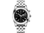 Breitling Chronomat 38mm Black Dial Stainless Chronograph Watch W1331012/BD92