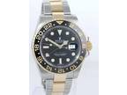MINT Rolex GMT-Master 2 Ceramic 116713 Black Two Tone Steel Gold Watch Box