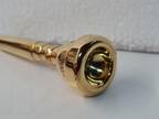 Vincent Bach Corp MT Vernon New York 1-1/2c Trumpet Mouthpiece Gold Plated.