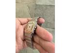 Cartier Santos Galbee Two-Tone Gold Steel White 29mm Quartz Watch!