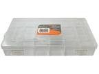 Tackle Box 24 Compartment Clear 10.7 x 7 x 1.75 Plastic Utility Storage Tray