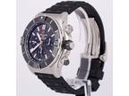 Breitling Super Chronomat B01 44 Stainless Steel Black 44mm Rubber Watch AB0136