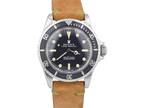 UNPOLISHED VINTAGE 1970 Rolex Submariner VIVID YELLOW PATINA Black Watch 5513
